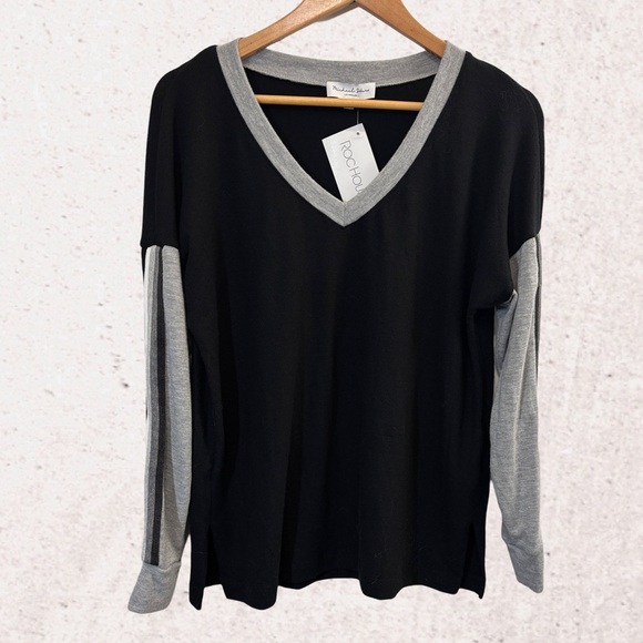 Michaels Black and Gray Relaxed Sweatshirt - Picture 1 of 5